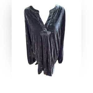 Easel Velvet Smock Style Dress! Large! Blue! Preloved in Excellent Condition!